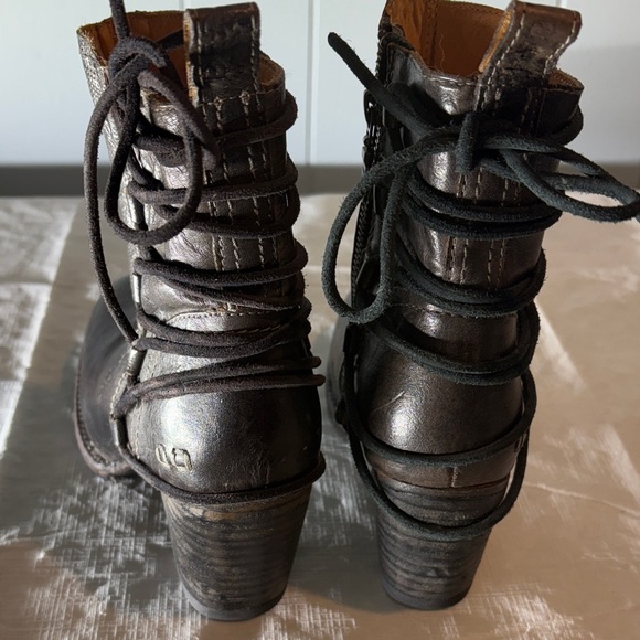 Bed Stu Dark Brown Lace-Up Boots - Picture 3 of 8